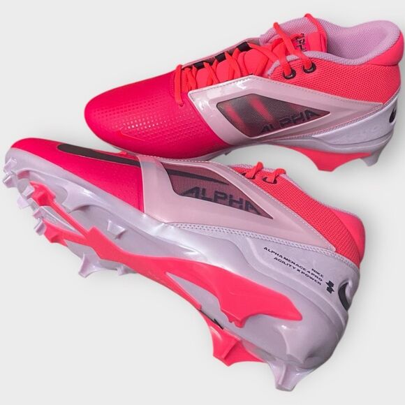 Nike Alpha Menace 4 Pro Racer Pink Football Cleats HJ4568-600 Mens size 10.5 New - Picture 8 of 10